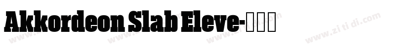 Akkordeon Slab Eleve字体转换